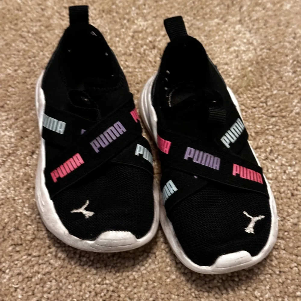 Puma Black Slip On Sneakers